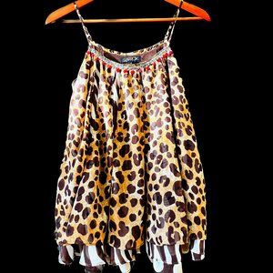 LaROK Sheer Style Leopard/Zebra/Giraffe Print Top